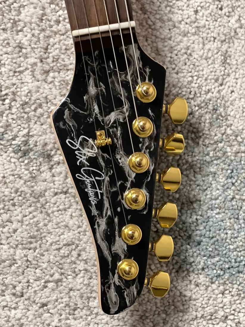 SLX X Dhatarattha Custom DST in Black Shmear with Rosewood FB