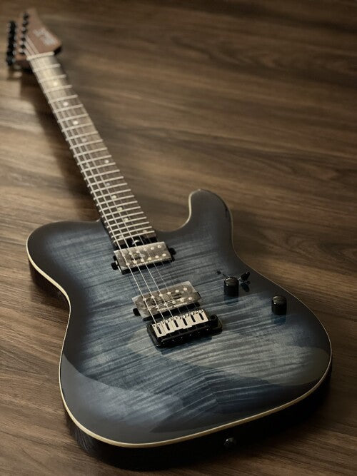SLX Raven Modern Pro 24 HH in Faded Blue Burst with Rosewood FB
