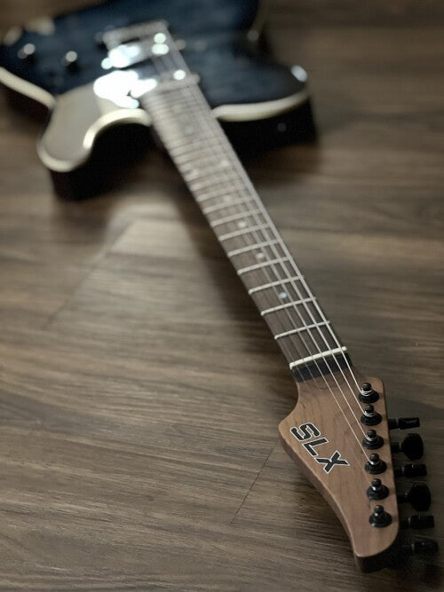 SLX Raven Modern Pro 24 HH in Faded Blue Burst with Rosewood FB