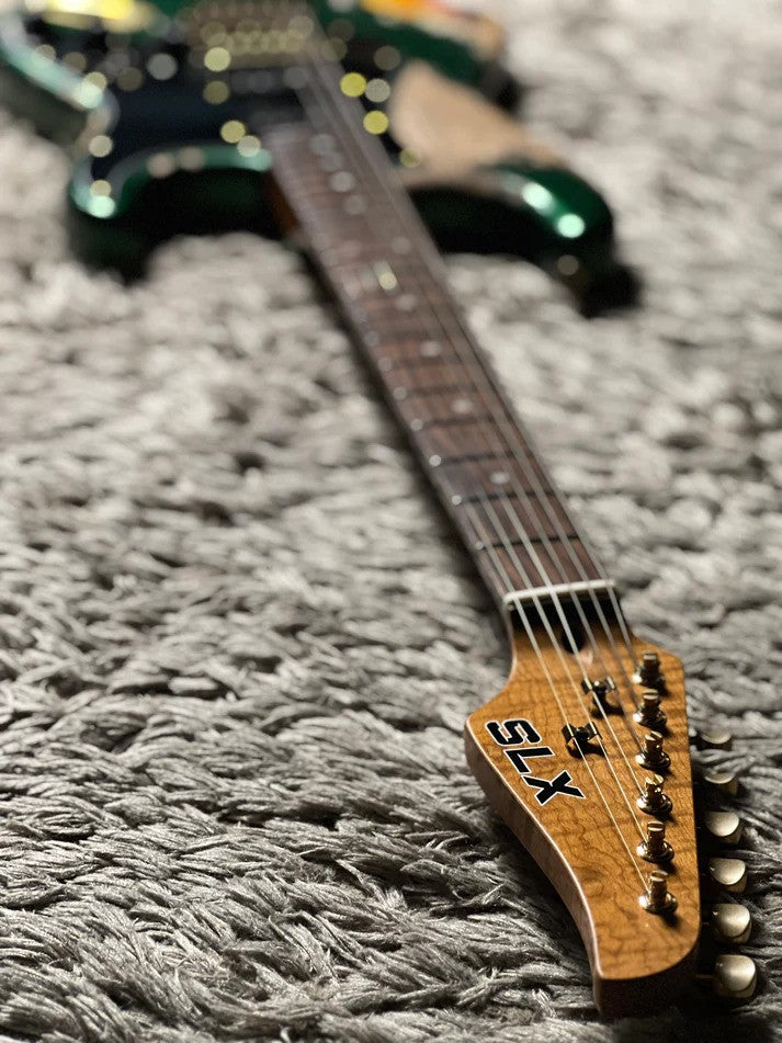 SLX Hawk Antique in Sherwood Green Metallic Over Sunburst with Gold Hardware Nitrocellulose Lacquer