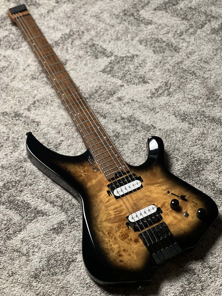 SLX Raptor Model A Headless with Burl Top in Charcoal Burst