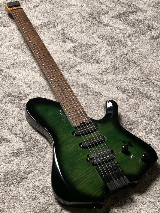 SLX Raptor Model B Headless with Flame Top in Green Burst