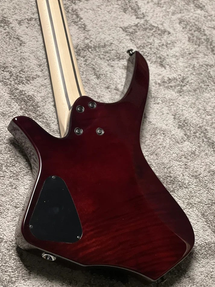 SLX Raptor Hybrid MS-7 Model A Headless with Quilt Top in Tiger Eye Burst