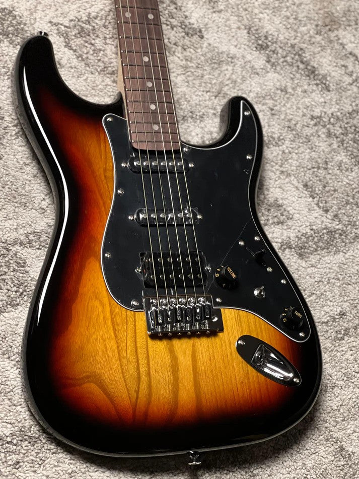 SLX Hawk Classic Essentials 22 HSS with Rosewood FB in in 3-Tone Sunburst