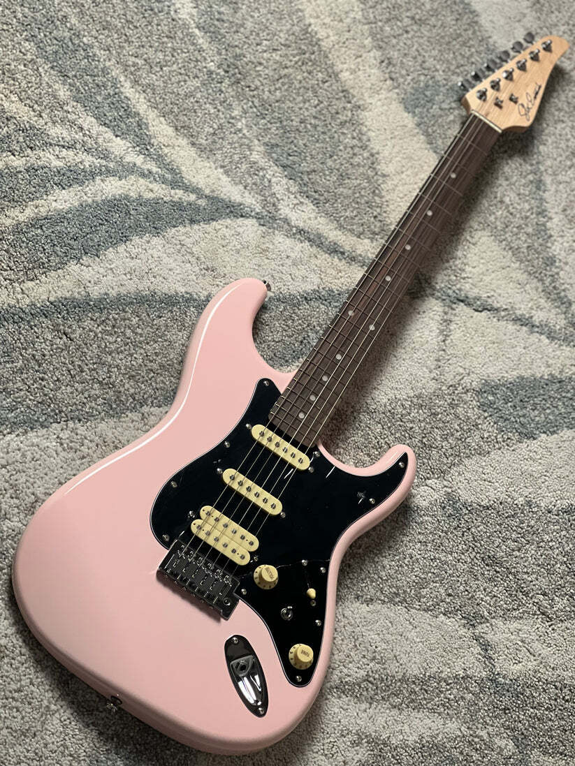 SLX Hawk Classic Essentials 22 HSS with Rosewood FB in Shell Pink