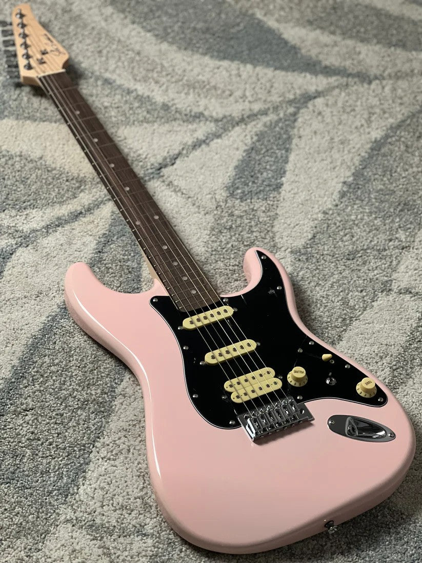 SLX Hawk Classic Essentials 22 HSS with Rosewood FB in Shell Pink
