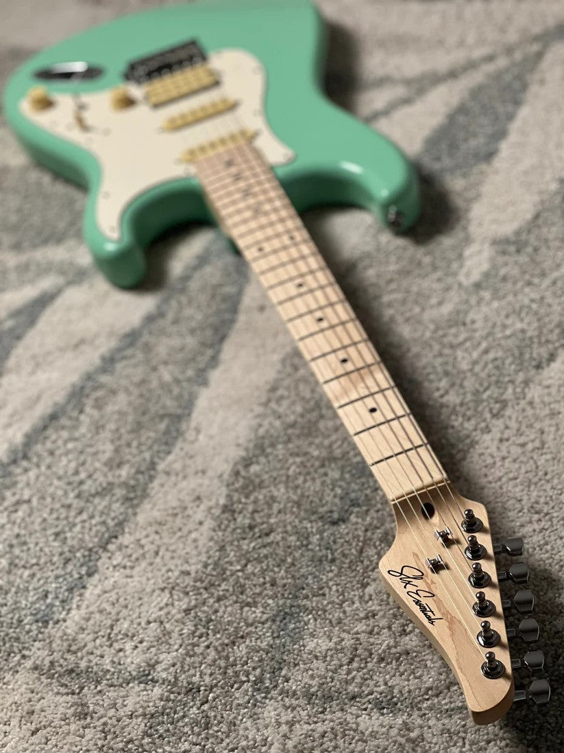 SLX Hawk Classic Essentials 22 HSS with Maple FB in Surf Green