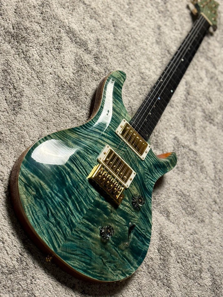 SLX Imperial 24 HH with 5A Solid Flame Top in Trampas Green with Gold Hardware