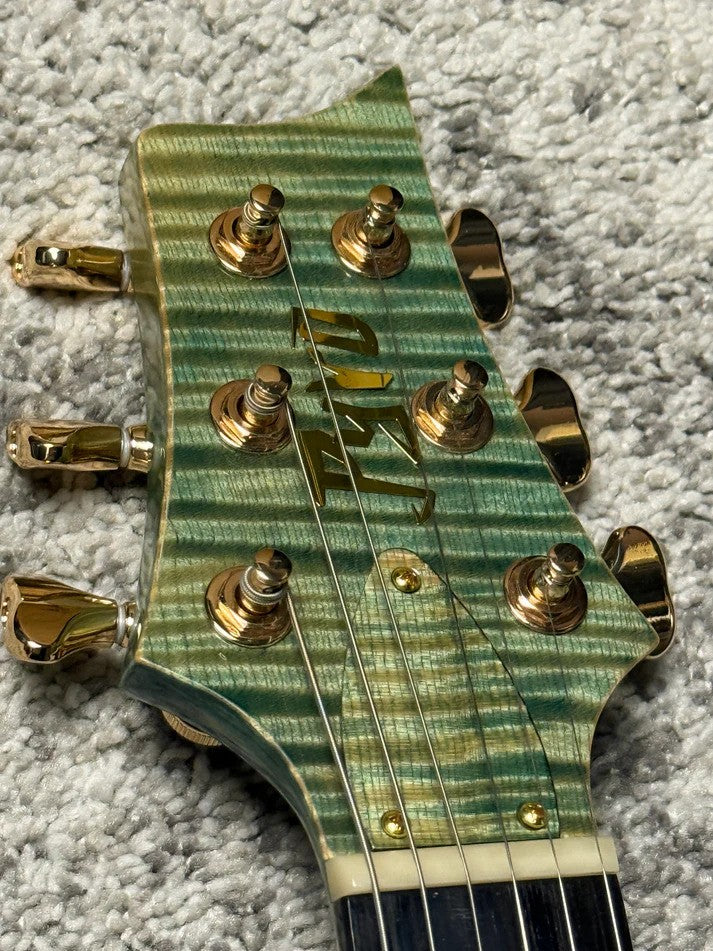 SLX Imperial 24 HH with 5A Solid Flame Top in Trampas Green with Gold Hardware