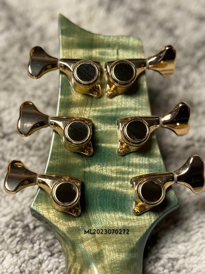SLX Imperial 24 HH with 5A Solid Flame Top in Trampas Green with Gold Hardware
