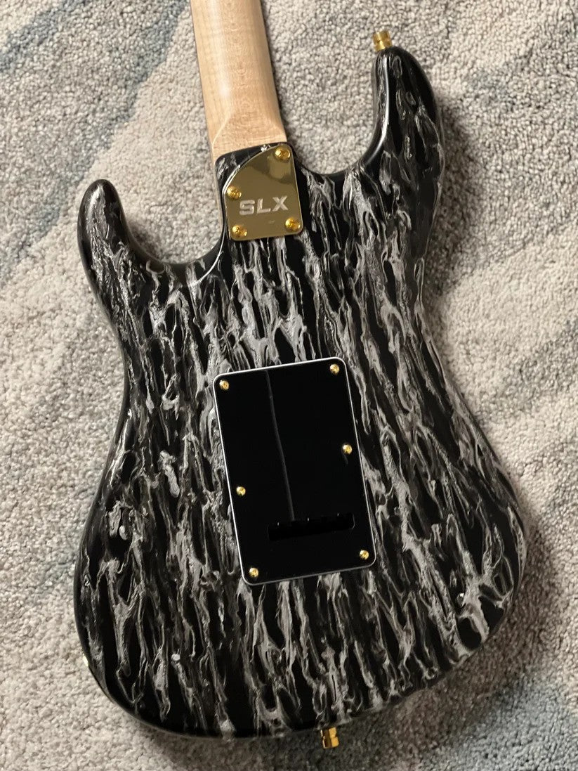 SLX X Dhatarattha Custom DST in Black Shmear with Rosewood FB