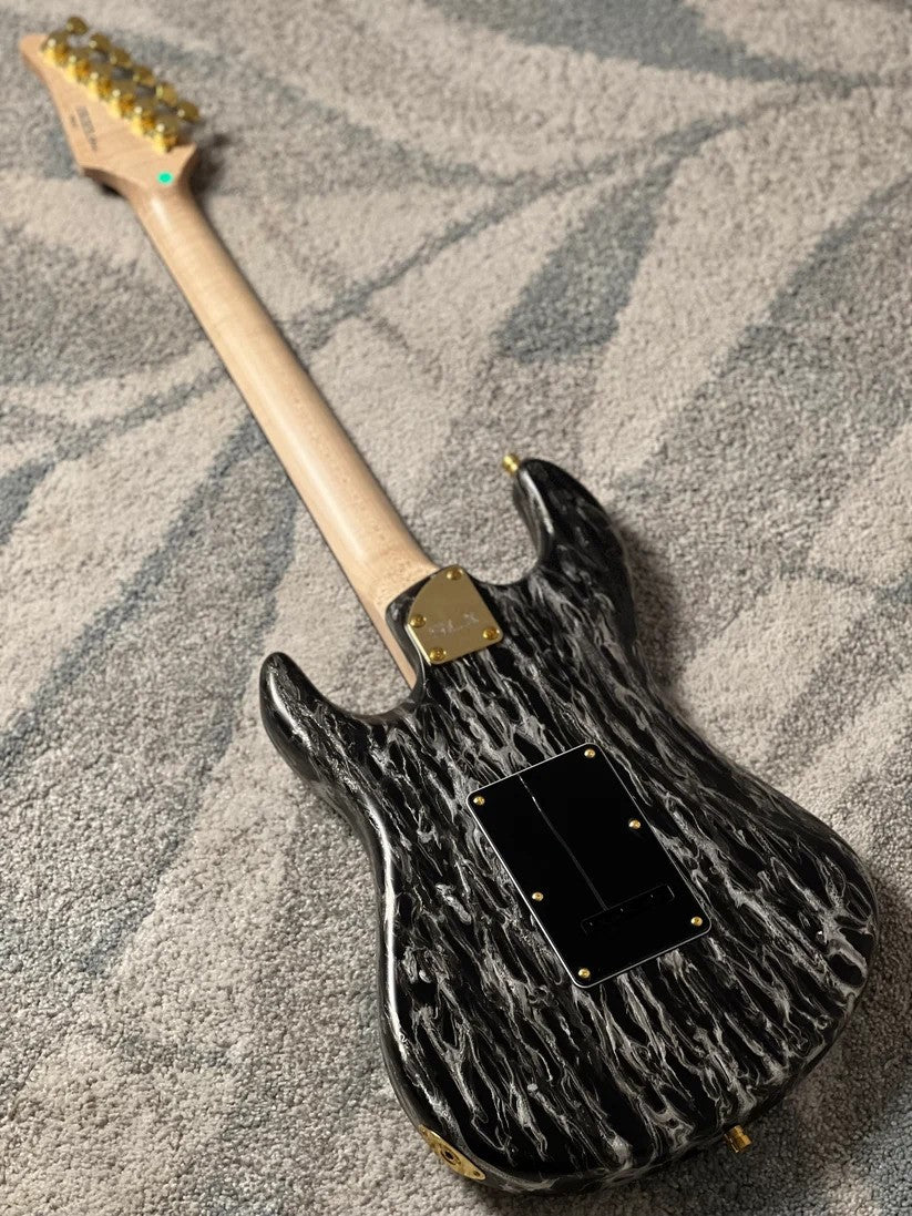 SLX X Dhatarattha Custom DST in Black Shmear with Rosewood FB