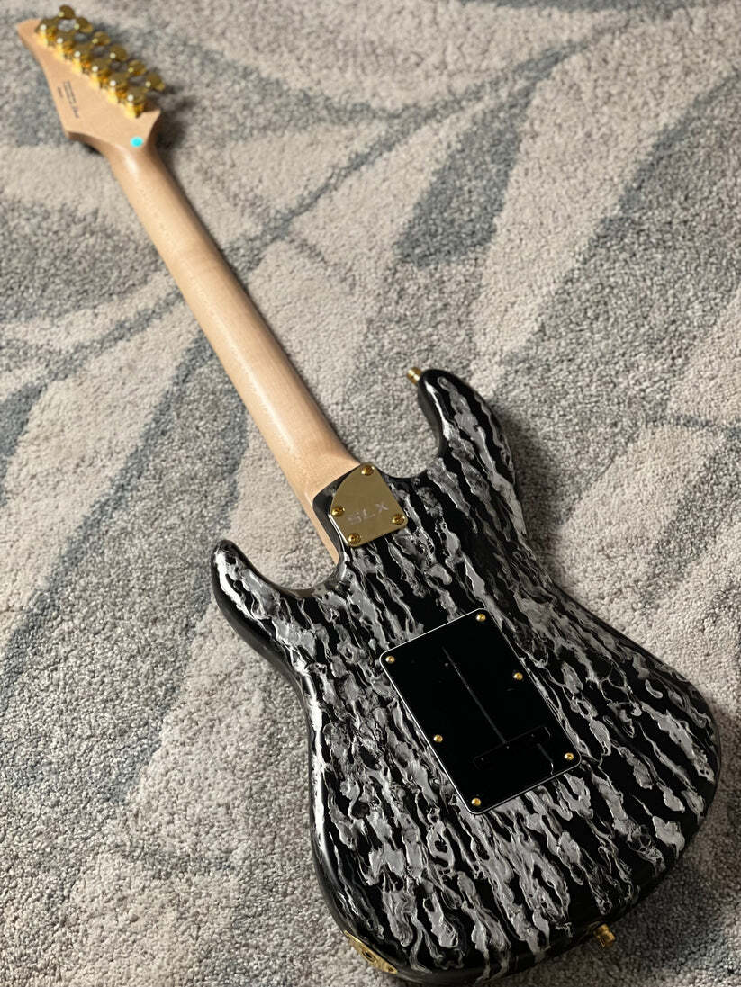 SLX X Dhatarattha Custom DST in Black Shmear with Maple FB