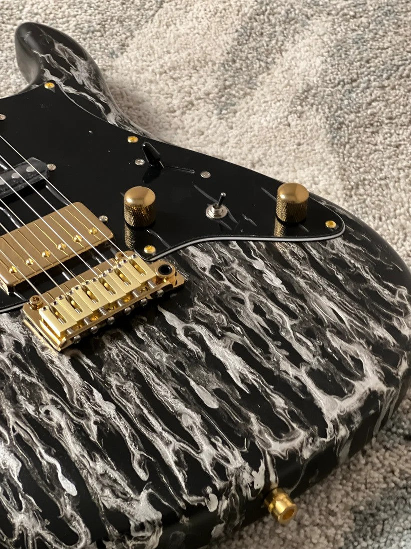 SLX X Dhatarattha Custom DST in Black Shmear with Maple FB
