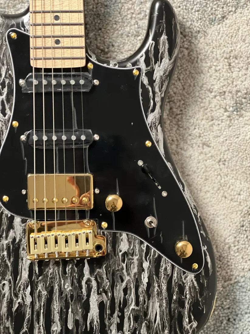 SLX X Dhatarattha Custom DST in Black Shmear with Maple FB