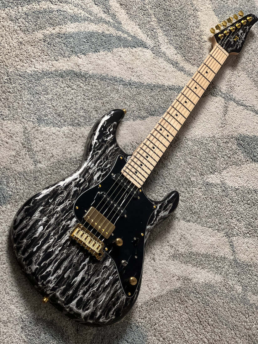 SLX X Dhatarattha Custom DST in Black Shmear with Maple FB