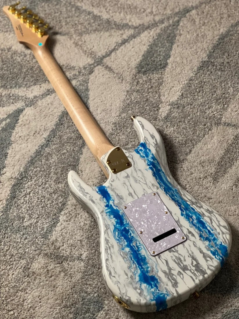 SLX X Dhatarattha Custom DST in Antarctic Shmear with Maple FB