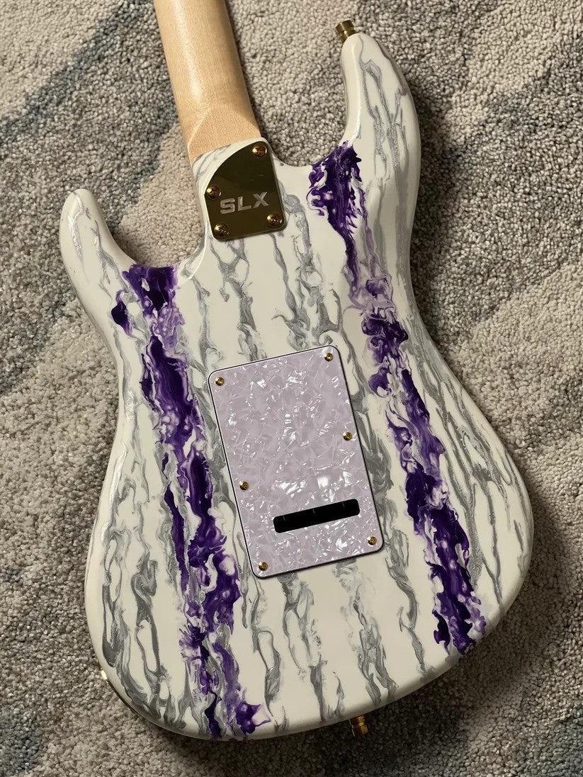 SLX X Dhatarattha Custom DST in Amethyst Shmear with Maple FB