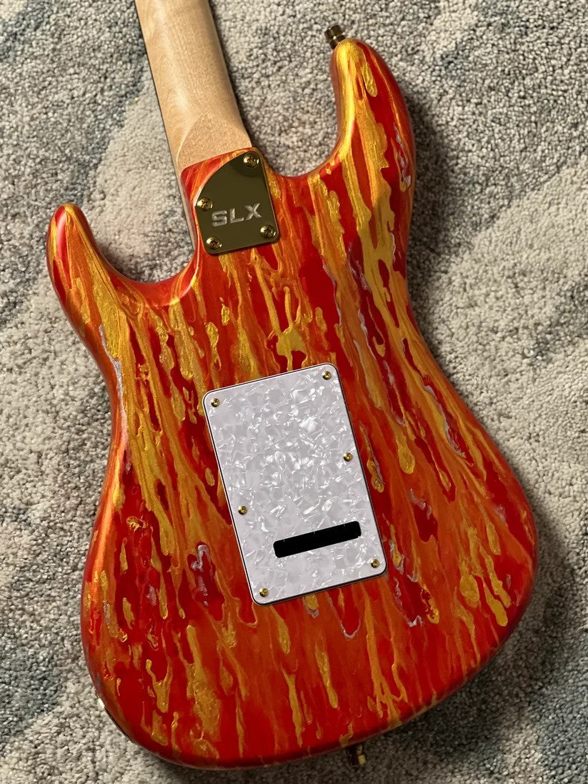 SLX X Dhatarattha Custom DST in Fire Shmear with Rosewood FB