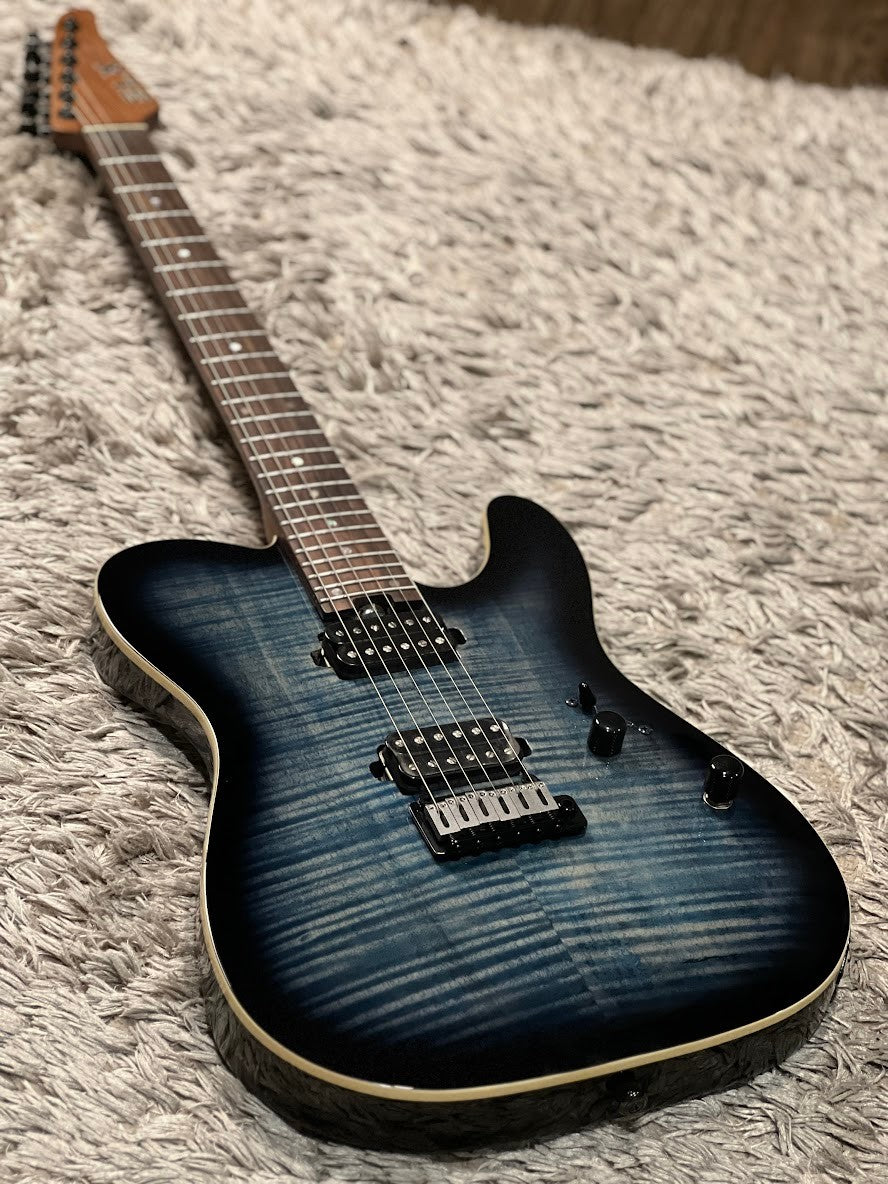 SLX Raven Modern 24 HH in Faded Blue Burst with Rosewood FB