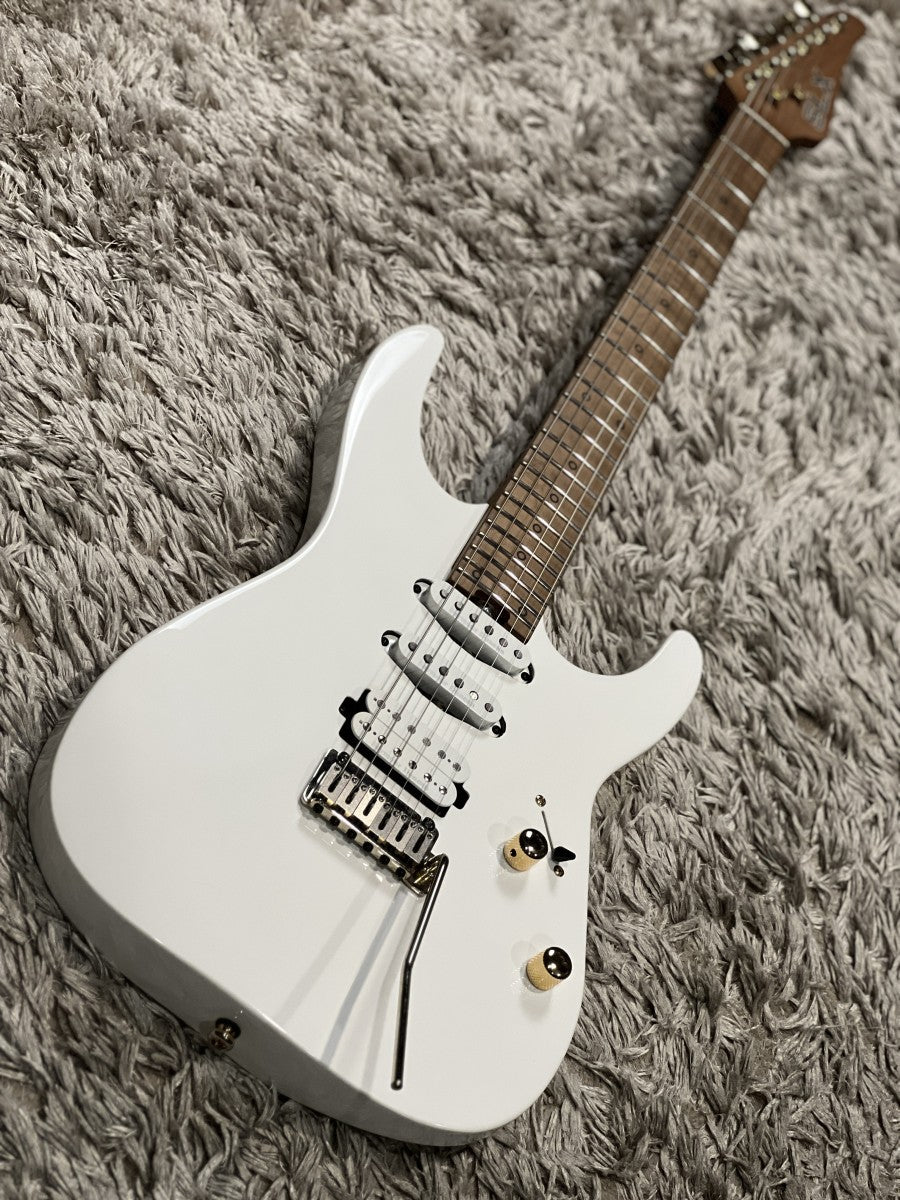 SLX Hawk Modern Pro Flat Top 24 HSS in Arctic White with Roasted Maple FB