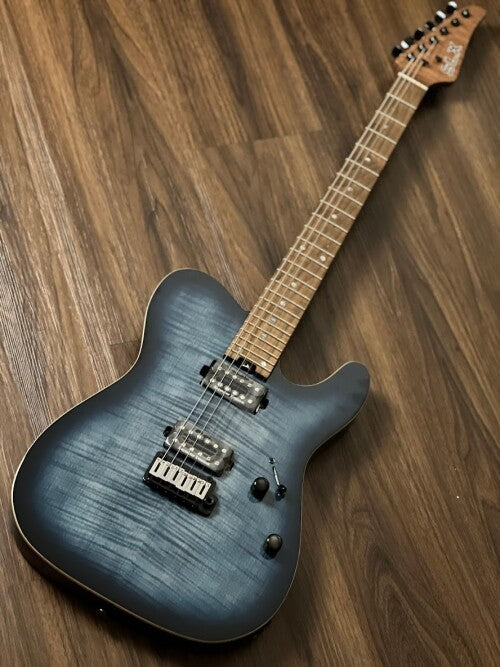 SLX Raven Modern Pro 24 HH in Faded Blue Burst with Roasted Maple FB