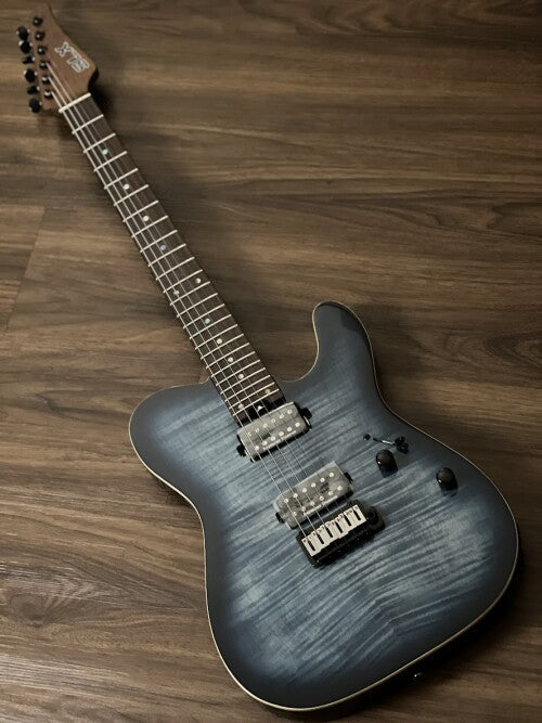 SLX Raven Modern Pro 24 HH in Faded Blue Burst with Rosewood FB