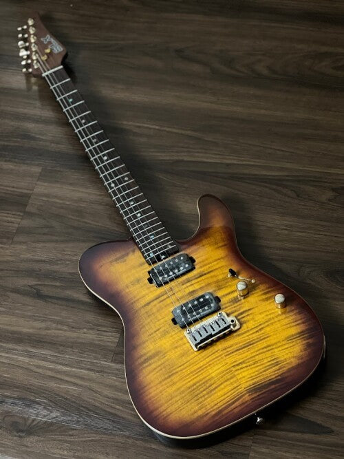 SLX Raven Modern Pro 24 HH in Tiger Eye Burst with Rosewood FB