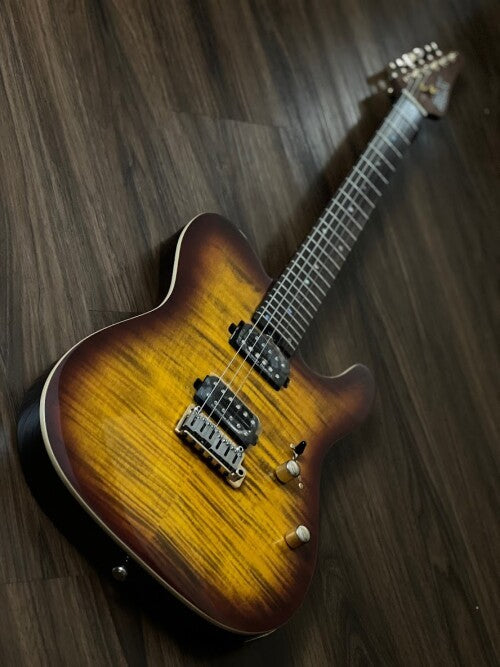 SLX Raven Modern Pro 24 HH in Tiger Eye Burst with Rosewood FB