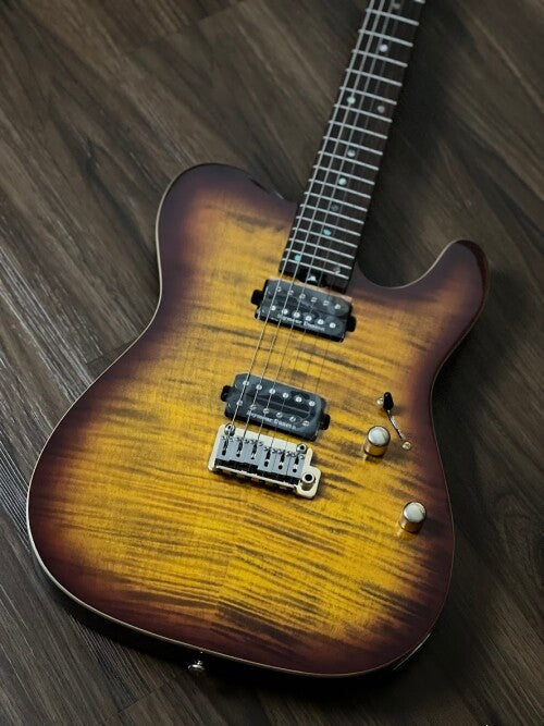 SLX Raven Modern Pro 24 HH in Tiger Eye Burst with Rosewood FB