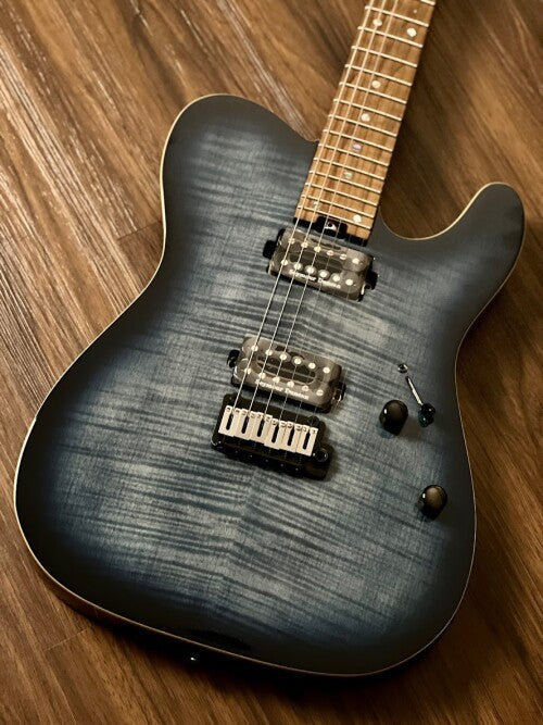 SLX Raven Modern Pro 24 HH in Faded Blue Burst with Roasted Maple FB